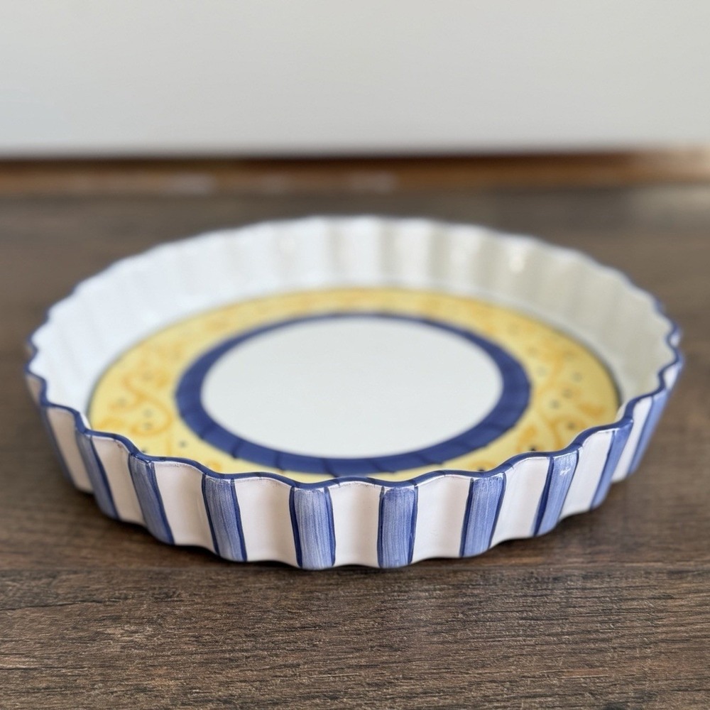 Elizabeth Roache Present Tense Pottery Hungary Quiche Baking Dish‎